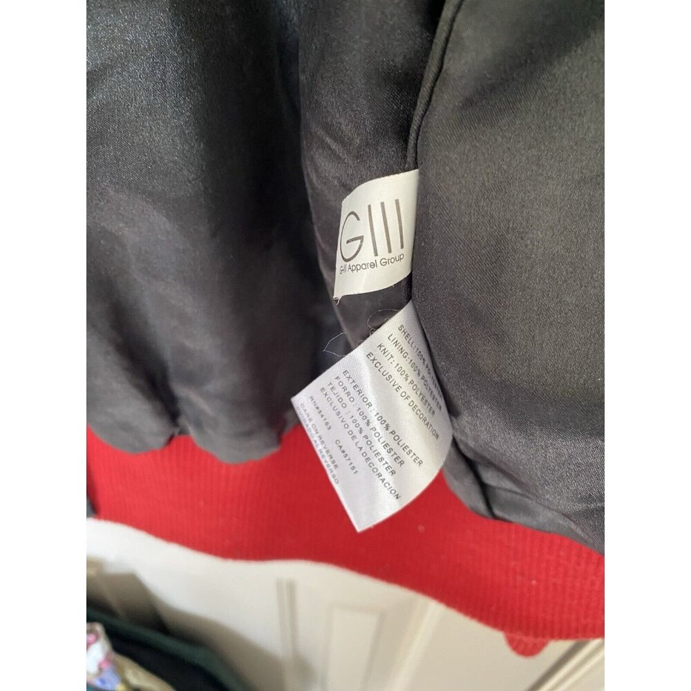 Chicago Bulls Starter Black Label Satin Jacket Men's L G-III Shoe City Exclu NBA - Picture 9 of 11